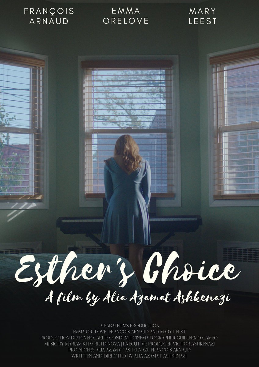 'Esther's Choice' film premiere in less than 24h @aliaazamat
#estherschoicefilm #francoisarnaud #emmaorelove #maryleest #AliaAzamatAshkenazi