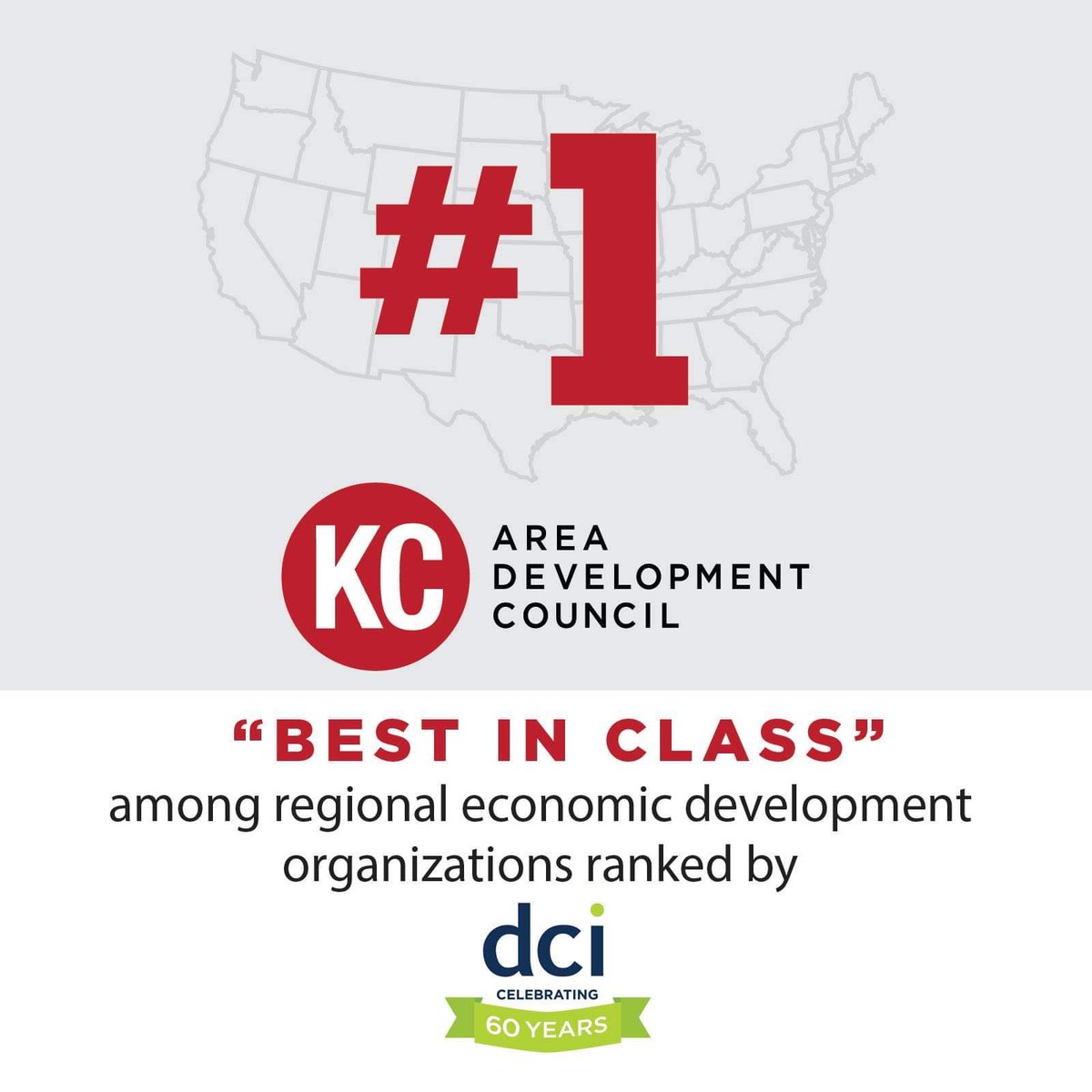 Congrats to our investors who work every day to position #KC as a top destination for business &amp; talent. <a href="/AboutDCI/">DCI</a>’s ranking of KCADC as No. 1 “Best in Class” in Economic Development reflects the work &amp; collaboration of our partners across the region: bit.ly/33YGCvr