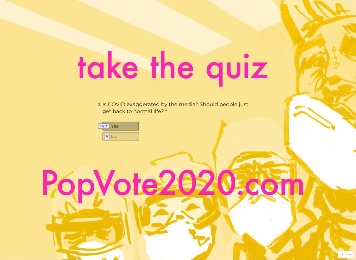 HayesRaffle's tweet photo. What does a 14 year old do if she loves politics and is stuck at home for COVID? Mine made a fun little web app so you can vote better. https://t.co/9bp1pJiNWU, it's pretty fun to see who will support you! I'm a #prouddad  #USElection2020 https://t.co/Hr7xjhltiu