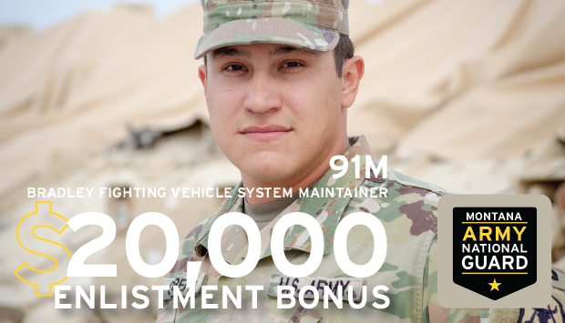 Broaden your horizons as a mechanic with the 91M MOS.  Perform maintenance and repairs on some of the military's finest fighting machines.  Questions?  Visit montanaguard.net for more information!  #military #MTARNG