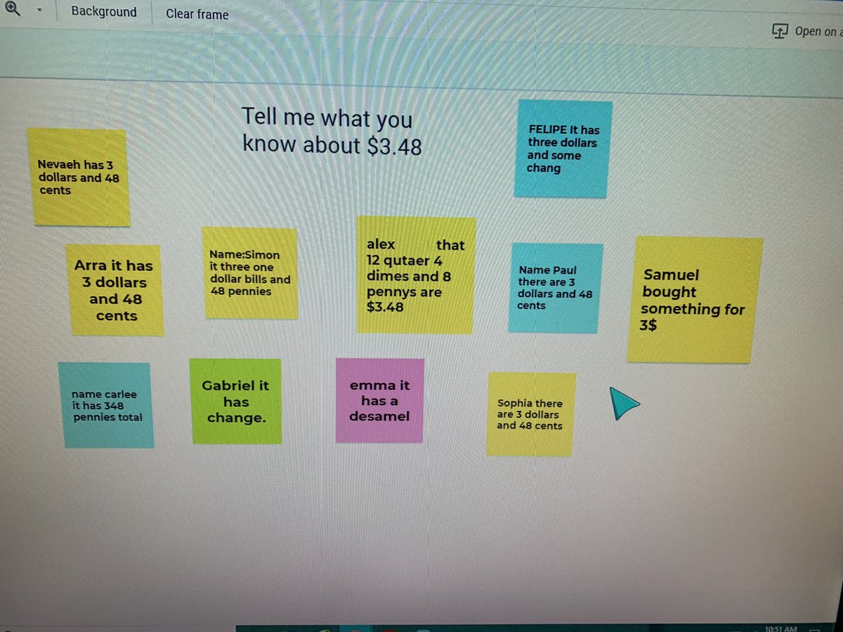 C_Grazioli's tweet photo. Used Jamboard in math today. Kids loved it. We had some great conversations. #PISDMathChat  #Frazier https://t.co/XxuNvJqwfz