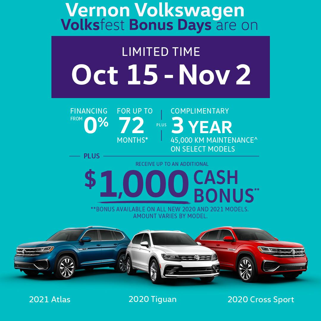 October Clear Out Deals at Vernon VW and Used Car Superstore conta.cc/35dfiJB