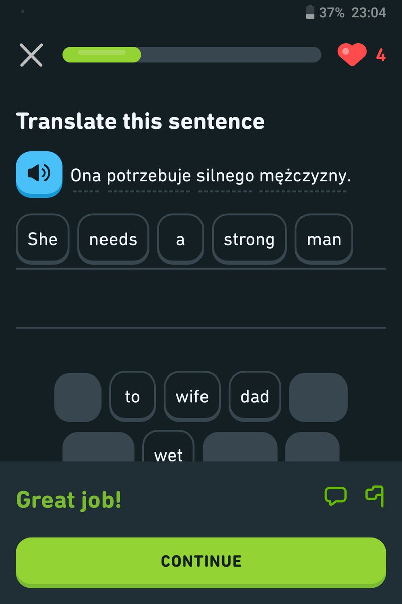 GingerNinjaCat's tweet photo. No, @duolingo No she doesn't!

#everydaysexism https://t.co/gydPG6u0Fb