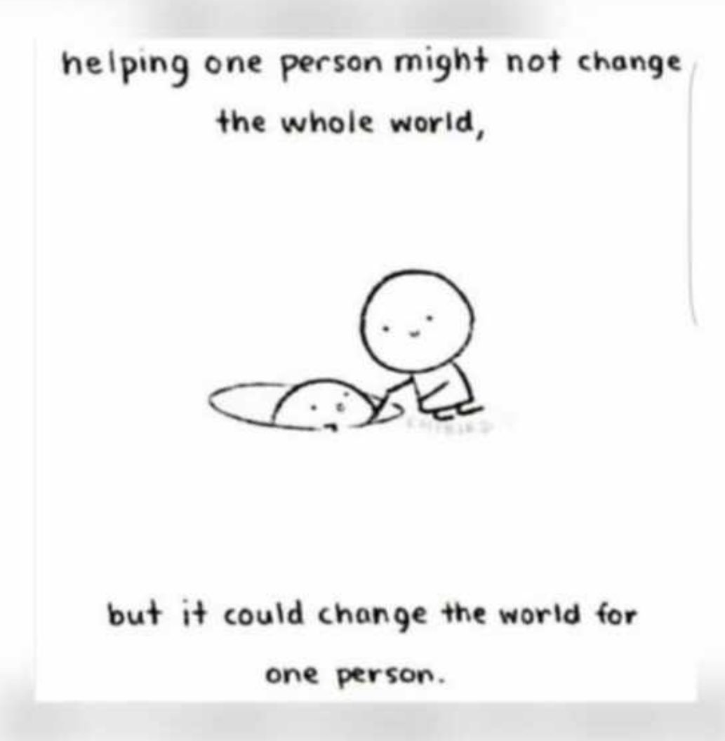 As Covid - 19 spreads faster it’s heartening to still see so many people looking out for others. The next few months are going to be extremely difficult for so many people, let’s all try to change the world for at least one person!