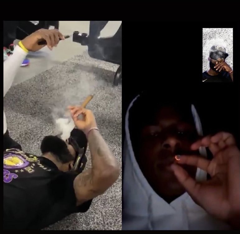 LeBron’s facetime session after winning it all😂