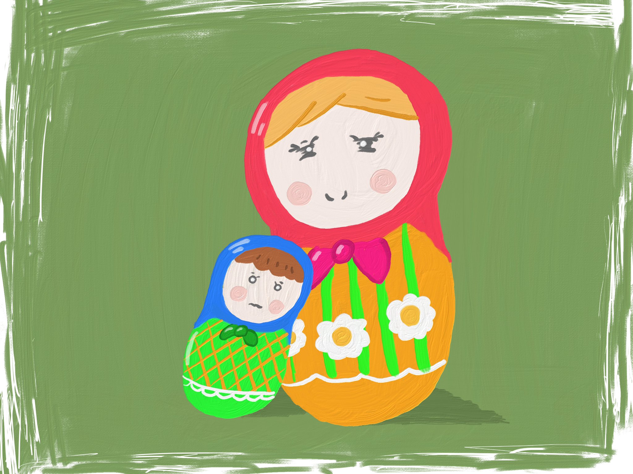 Aki かわいい子供 動物イラスト描きます マトリョーシカ親子 イラスト イラストレーター マトリョーシカ オリジナルキャラクター かわいい 油絵 絵描きさんと繫がりたい イラスト好きな人と繋がりたい T Co 5y7jsfjvfh Twitter