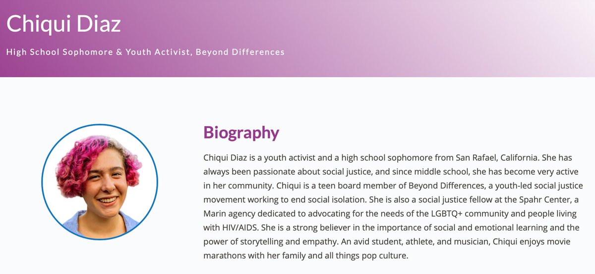 BeyondDiff's tweet image. We are so proud of @BeyondDiff Teen Board Member Chiqui Diaz who will be presenting at the #2020SELExchange Social &amp;amp; Emotional Learning Exchange Summit @2020SELExchange  

selexchange.casel.org