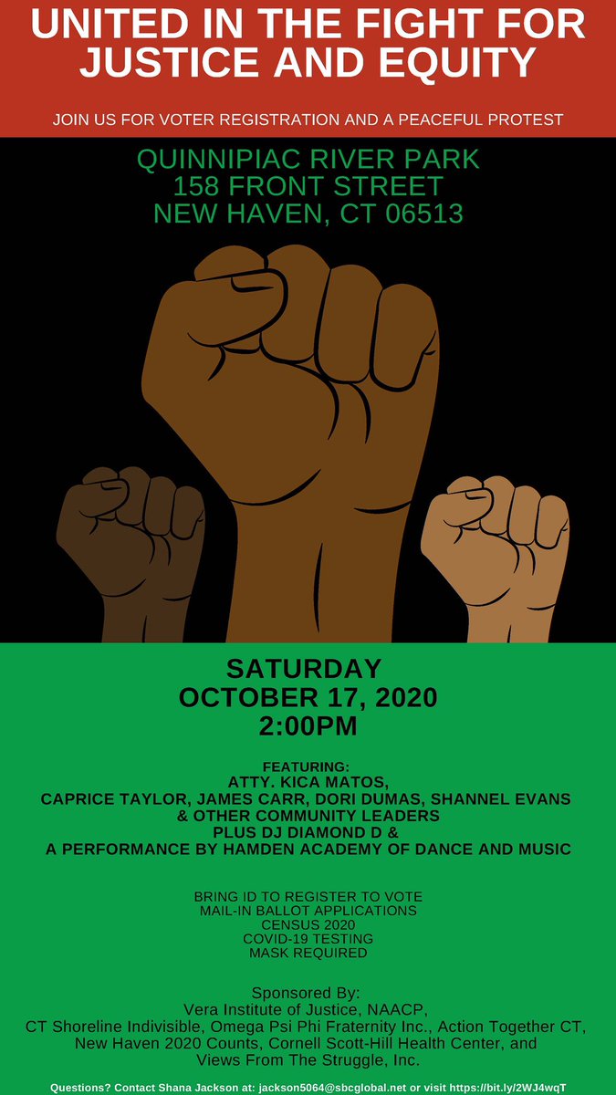 NetterWC4BL's tweet image. Come through for this rally this Saturday from 2pm-4pm, New Haven friends! COVID testing and masks will be available!