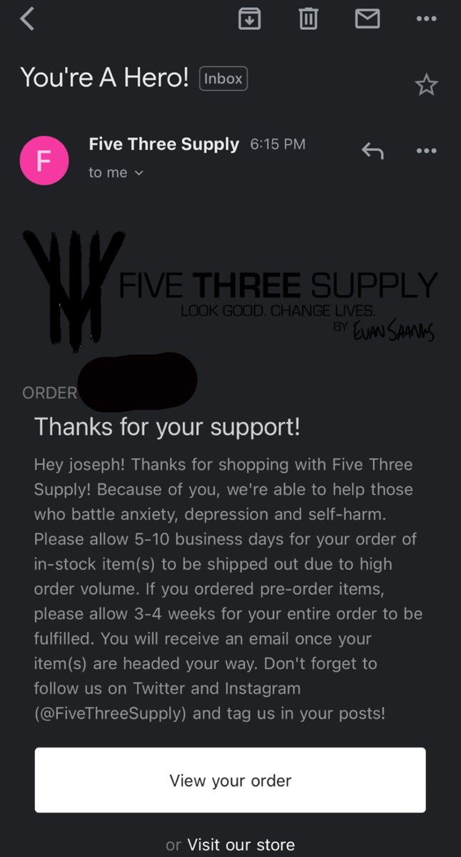 iAmJoester's tweet photo. @EvanShanks @FiveThreeSupply had to support yall cause i suffer with depression and anxiety myself and one of my favorite people in the car scene, have fun with the built 4G 😉 https://t.co/OLSNSxTXjN