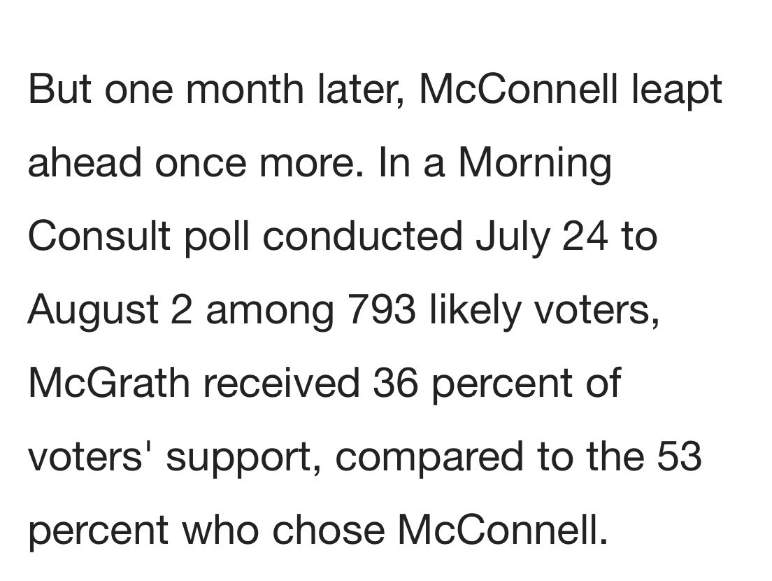 Some context: https://www.google.com/amp/s/www.newsweek.com/what-polls-say-about-mitch-mcconnell-vs-amy-mcgrath-3-weeks-until-election-1538640%3Famp%3D1