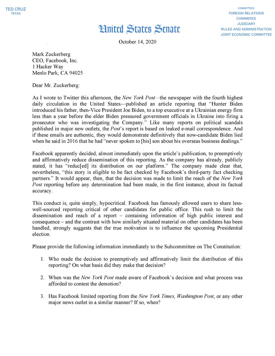 Senator Ted Cruz tweet media