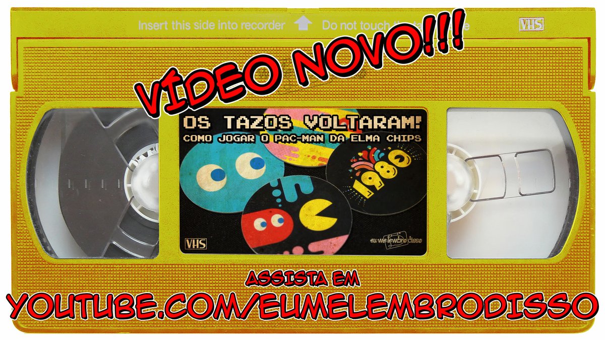 EuMeLembroDisto's tweet photo. Os #TazosElmaChips estão de volta!!! Dessa vez inspirados no clássico game Pac-Man, também conhecido por "Come-Come".

E tem mais: dá pra usar os Tazos pra jogar uma versão exclusiva do Pac-Man!

Saiba tudo no novo episódio do Canal #EuMeLembroDisso: https://t.co/KJrGAIuvwQ 🕹 https://t.co/WDNQYnYKUJ