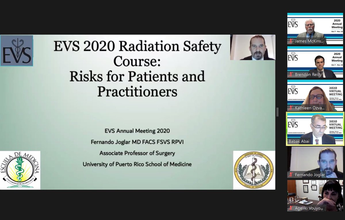 VascularEVS's tweet photo. #EVS2020: Dr. Fernando Joglar kicks off the pre-session with a discussion on Radiation Safety- Risks for Patients and Practitioners!
https://t.co/IdvTpehpwH
#VascTwitter #SoMe4Vascular #SoMe4Surgery https://t.co/B1dBcS6dZK