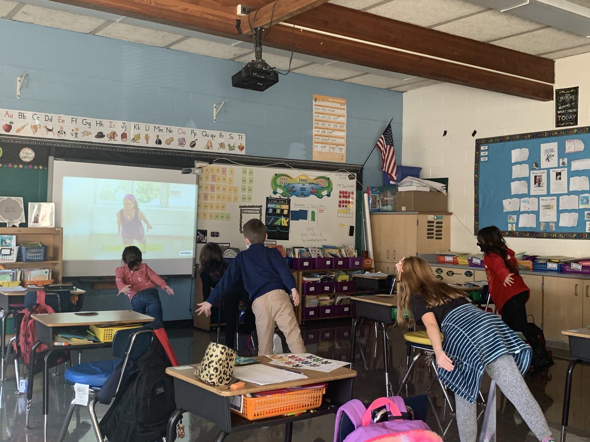 Mrs. Dunning’s kiddos practicing their yoga poses... Warrior 1, 2, and 3! They are WARRIORS and will channel this energy when they struggle with something! @Carmelschools <a href="/Kent_Elementary/">Kent_Elementary</a> #socialemotionallearning #SEL <a href="/joesimoni11/">Joe Simoni (he/his/him)</a> 🧘🏼‍♀️🧎🏾‍♂️💆🏾‍♀️