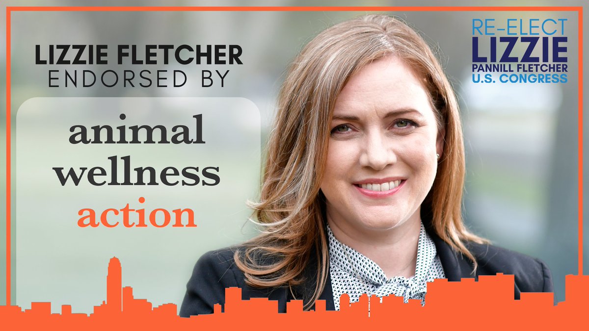 LizziePFletcher's tweet photo. #TX07 supports animal rights and I am proud to have the support of @AWAction_News! https://t.co/s1eZrixZnF