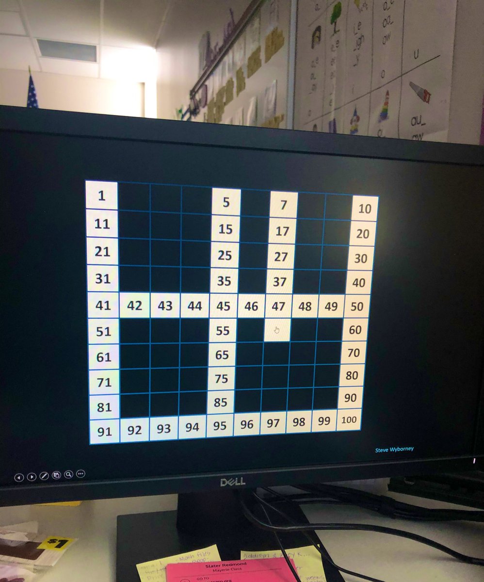 MrsHook23's tweet image. We tried out the interactive maze hundreds chart today by @SteveWyborney to practice skip counting and it was so cool!! The students loved it and it really opened their eyes to so many patterns 😊 #WCconnects #teachingmath @WestCler @CloughPikeElem @ohioctm