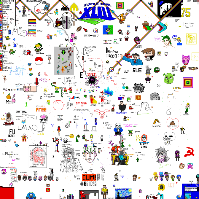 mudalads's tweet photo. Day 31: Here's the final progress update on Mudaplace! You'll still be able to view it for awhile but it'll be gone forever after that
https://t.co/JULJ6WIEaw https://t.co/Of6lUBM0M3
