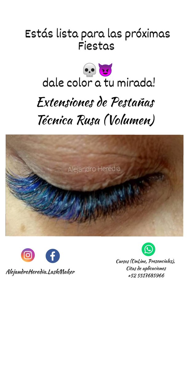 Blastlash1's tweet photo. Extensiones de Pestañas Técnica Rusa (Volumen), dale color a tu mirada 🤩 llega radiante a las fiestas 💀😈💀 reserva tu Cita aquí 👇🏽  #lashes #lashextensions #volumelashes #lashesupdate https://t.co/RXbfii3Cmy
