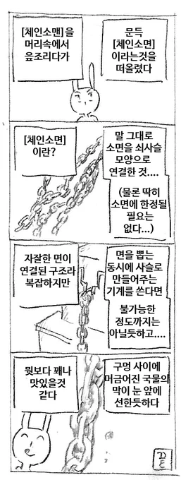 체인소면 