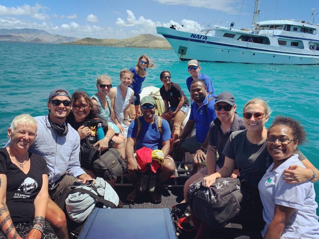 - Destination: Namena Marine Reserve ( https://www.marineecologyfiji.com/fiji-locally-managed-marine-areas-flmma/) & Vatu-i-Ra Conservation Park ( https://www.marineecologyfiji.com/contribution-of-marine-conservation-agreements-to-biodiversity-protection-fisheries-management-and-sustainable-financing-in-fiji/)- Trip Date: Sep 21st - Sep 26th, 2020 - Comments- Mission: Monitoring ( https://www.marineecologyfiji.com/1387-2/ ) and resurveying ( https://www.marineecologyfiji.com/baby-corals-everywhere/) 28 survey sites