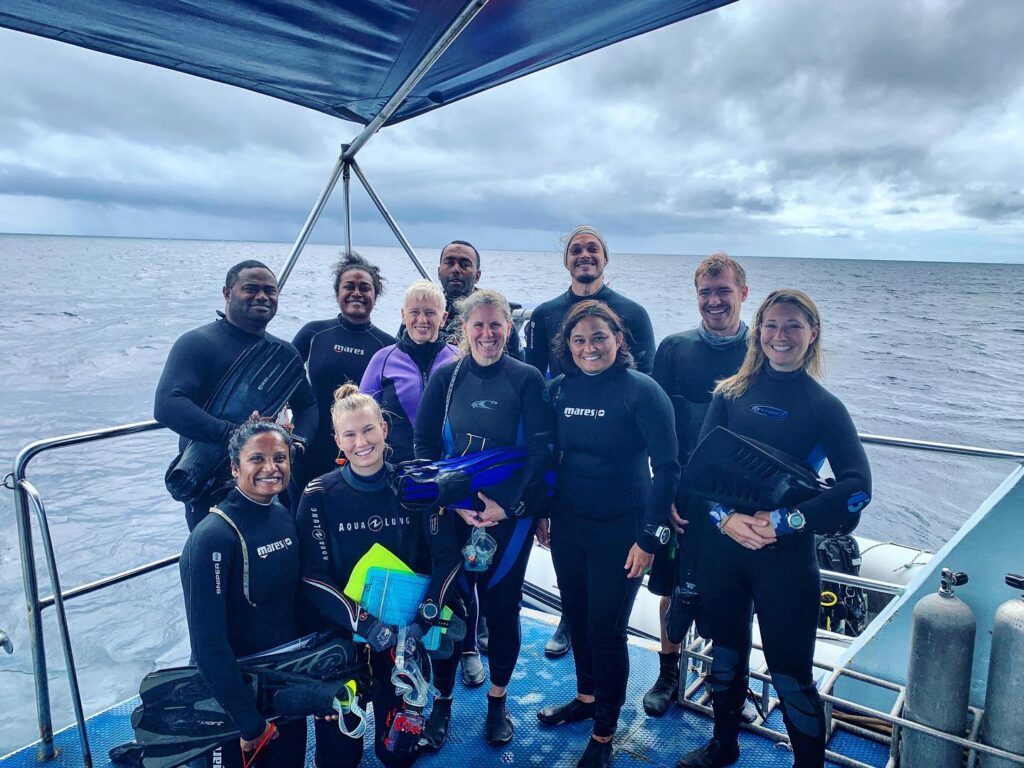 We were happy to see many young colonies, around four years old, which show how well the reefs here can rebound – we are so lucky to still have happy, healthy reefs in our beloved Fiji waters.