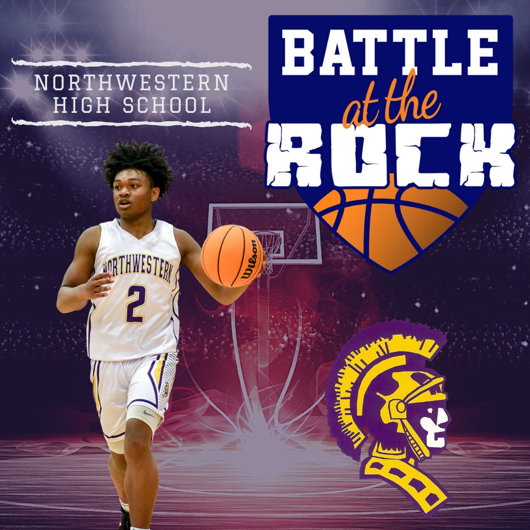 Our fourth local team arriving on the court is @NHStrojanbball #BattleAtTheRock bit.ly/BattleAtTheRock