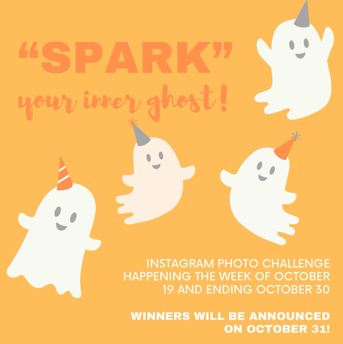SPARK_SRU's tweet photo. EVENT COMING UP! this is open to all at SRU, so #spreadtheword! we are putting a spin on TikTok’s ghost challenge. starting mon, oct 19, we want YOU to grab a sheet &amp; snap some pictures, “SPARKING” your inner ghost! make sure to tag us! check out our IG for more! @slipperyrocku https://t.co/GBg67VPeN5