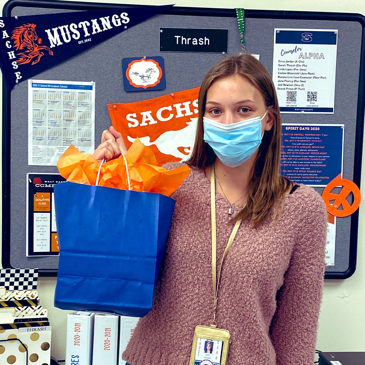 Another #GarlandUSACollegeBound Mustang is on her way to a BRIGHT future! Congratulations 🥳🎈🥳 <a href="/2021mustangs/">SHS class of 2021</a>