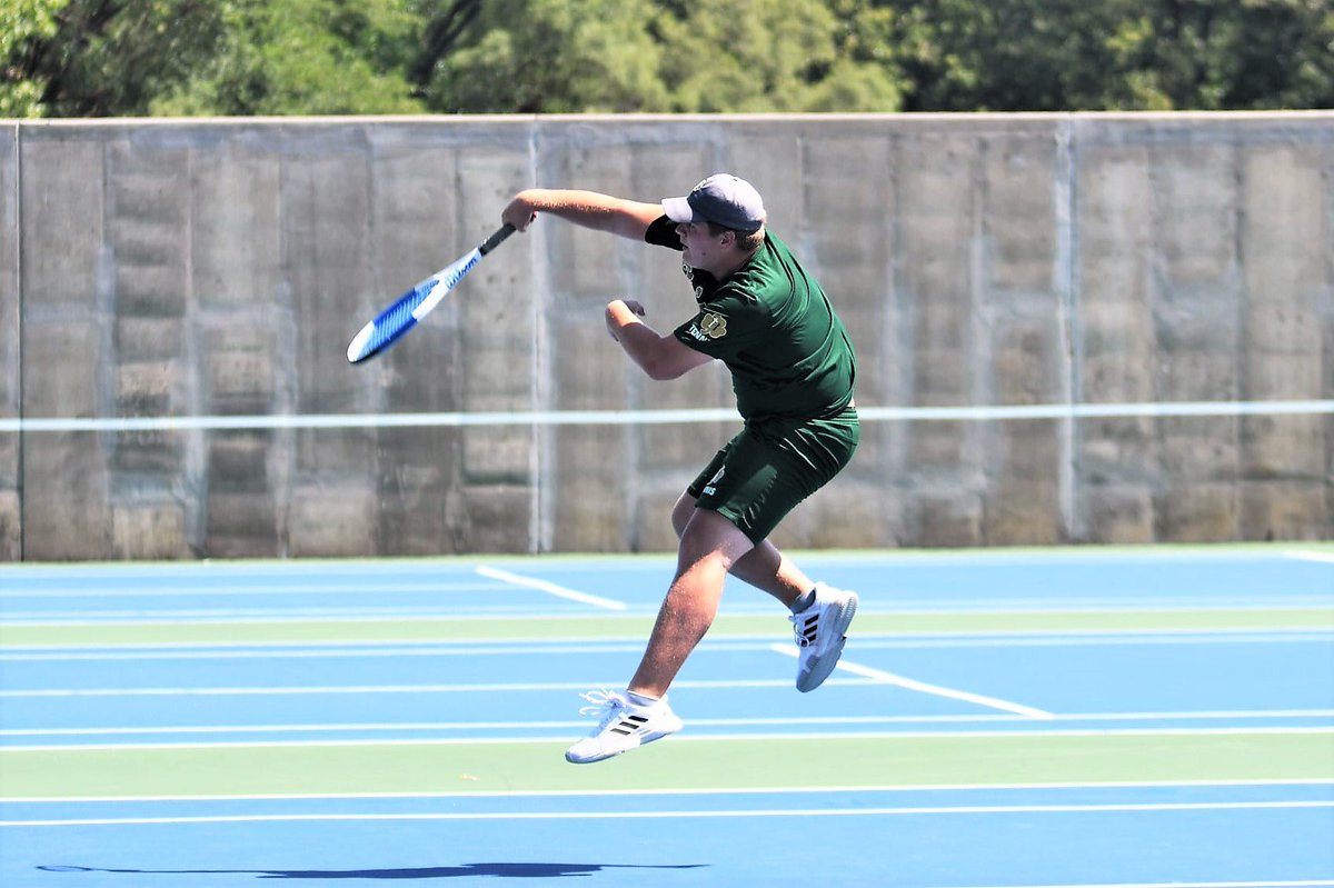 HCPBoysTennis's tweet image. @HCPBoysTennis Irish in action in THE STATE FINALS tomorrow at our home courts! Come see ‘The 🔨’ in action! 🍀🎾☘️ #mangohabanero #sidewinder @HackettCatholic @CoachAbid