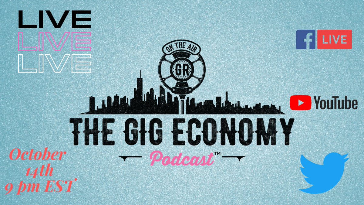gigeconpodcast's tweet photo. Live tonight! Subscribe on all:

YouTube: https://t.co/zM4ic5qGTW

Facebook: https://t.co/M887aEl1JU

Twitter: https://t.co/CNQVSZJuYq

#uber #lyft #grandrapids #rideshare #grrideshare
#gigeconomypodcast #gigeconomy #thegigeconomypodcast https://t.co/Z48JHdielR