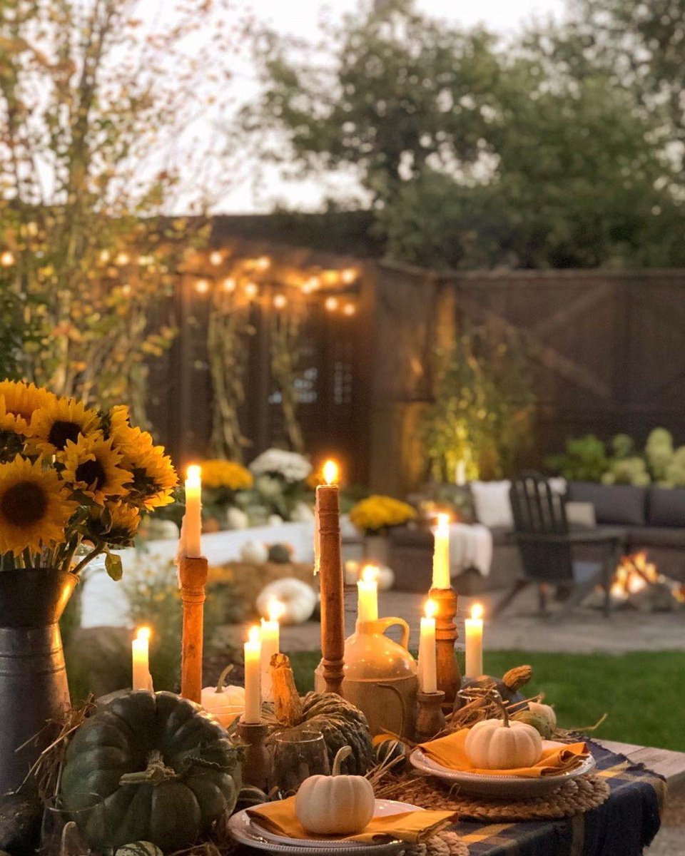 We're inspired by how @ littlehouseonchestnut nailed the outdoor Thanksgiving dining table by mixing handcrafted, natural designs like our Handwoven Water Hyacinth Placemats and Gabriella Stoneware with outdoor elements like pumpkins and produce from her garden 🍽️ #mypotterybarn https://t.co/FbngN5YCzO