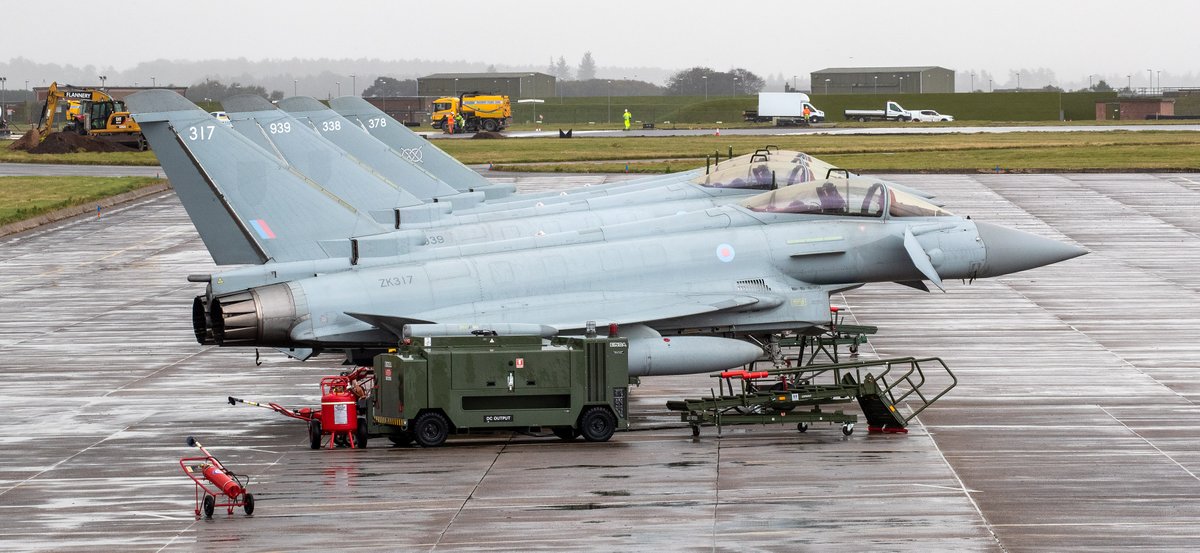  The Blackjack bombers returned north where they were handed back over to  @Luftforsvaret Quick Reaction Alert F-16s, and the two live-armed Typhoons returned to their permanent home of RAF Lossiemouth for the first time in three months.9/ #QRA