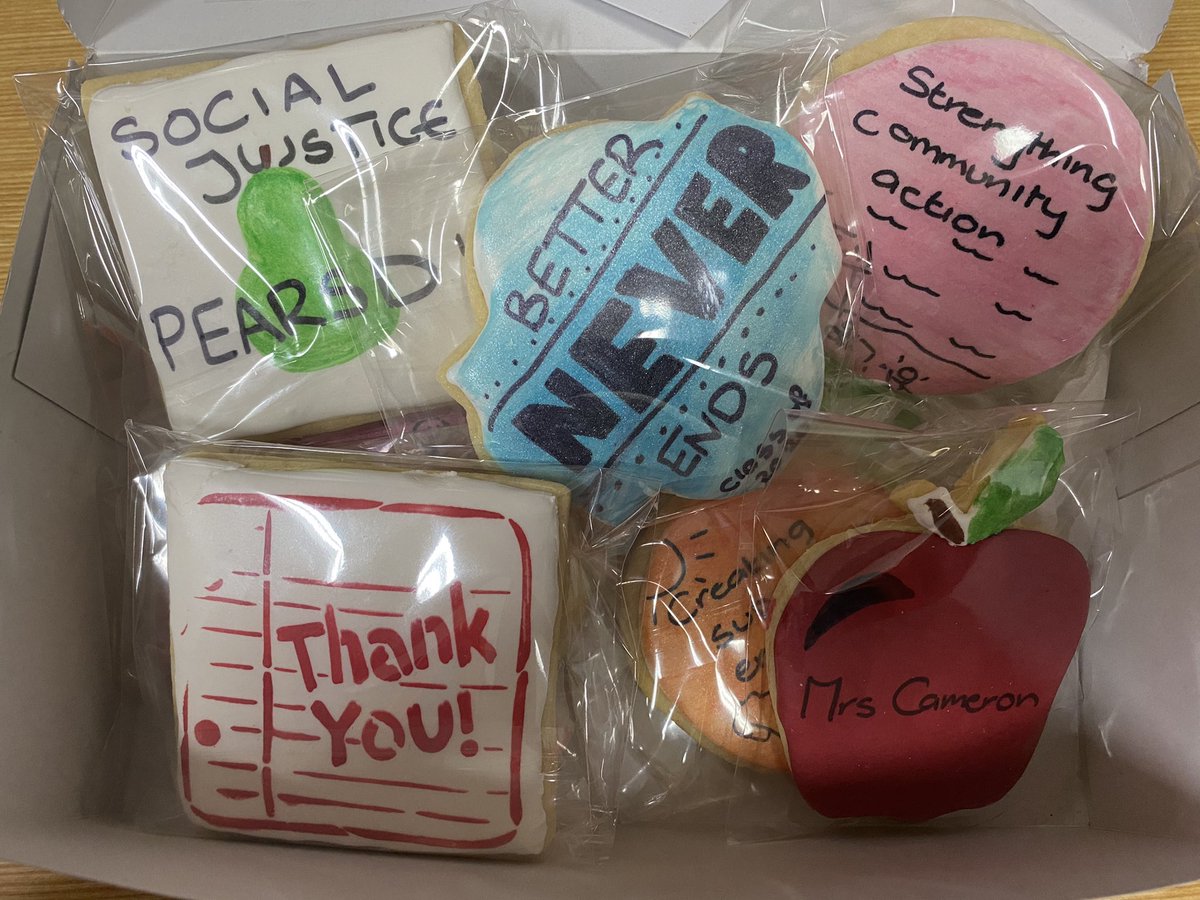 Cookie game strong. I think my @northholm #PDHPE Year 12s know me well... cookies embellished with motivation quotes and syllabus pneumonics! Go get it guys! #betterneverends