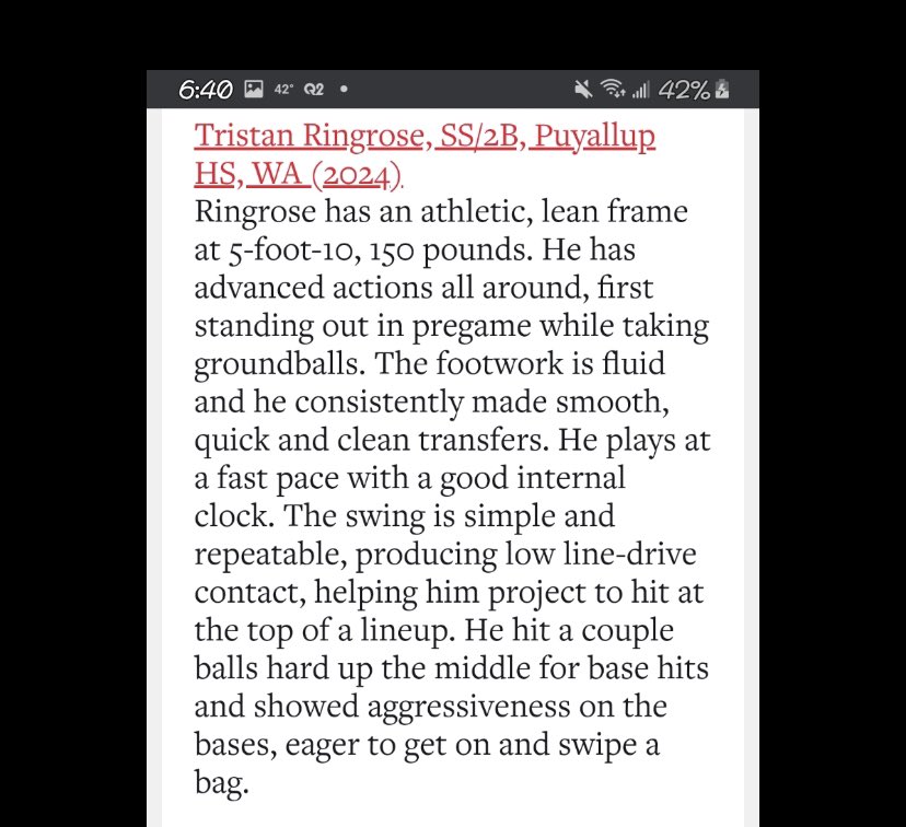 TristanRingros1's tweet photo. Thank you @PBR_Washington and @prepbaseball!   
@MitchellCanham @JoeyKawikaWong https://t.co/vfHe0bP0aJ