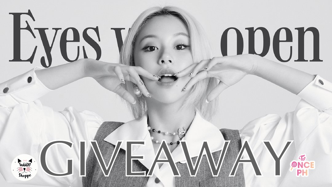 🎁GIVEAWAY🎁
👁️Twice 2nd Album [Eyes Wide Open]👁️

RULES:
✔️Follow <a href="/TabbysShoppe/">Tabbys Shoppe</a> 
✔️RT &amp; Like
✔️Ends 26Oct
🏆BONUS
✔️Reply any Twice Content 🥰 Pictures/Memes/Stories/Fanarts/Shitpost
✔️Kahit Ano Basta Twice Content hahaha 🤣
#Twice #EyesWideOpen