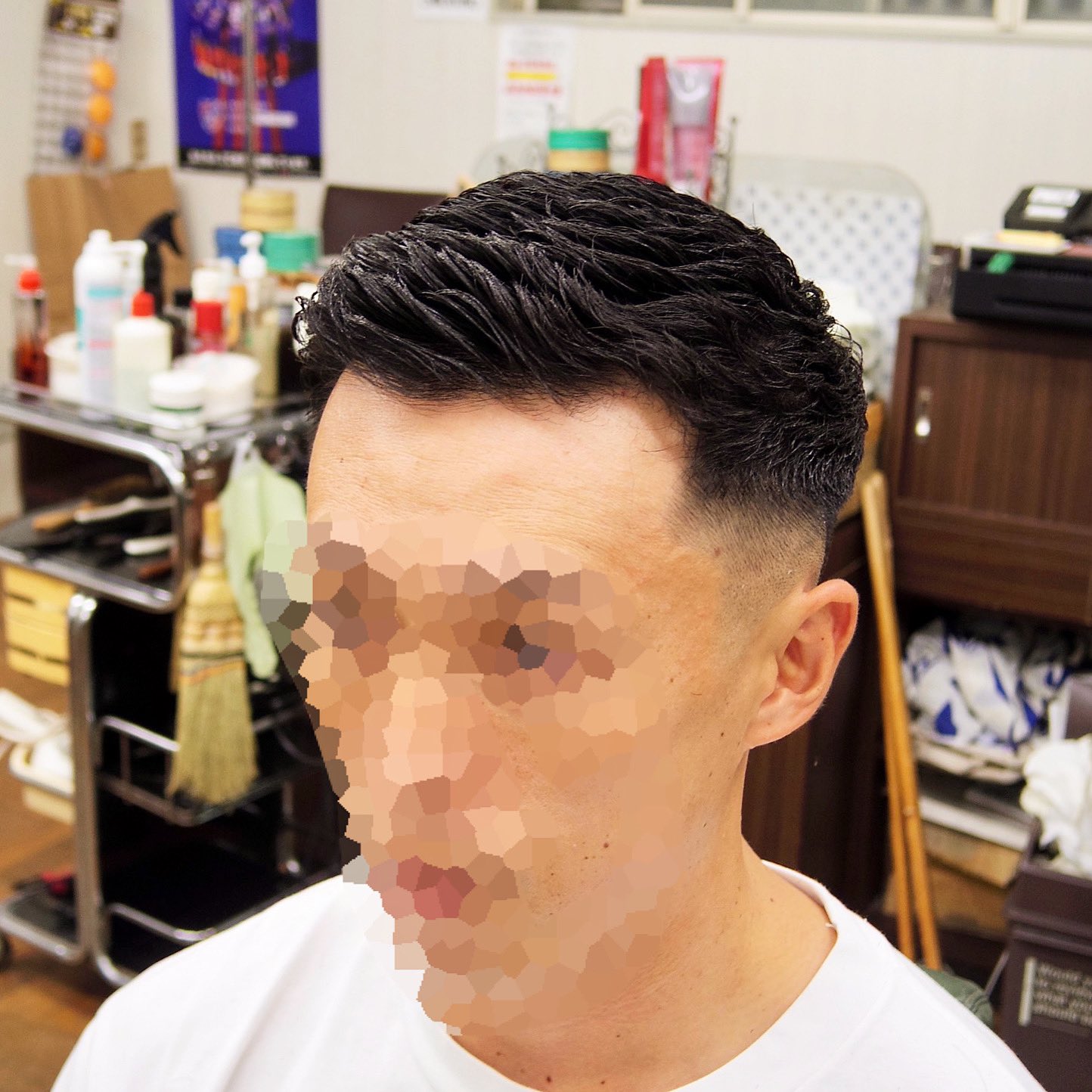 田代雄一 Tashiro Mix Hair フェード アイロンパーマ 流行ってきてます 調布 調布市 府中市 府中 バーバー 床屋 白糸台 武蔵野台 フェードカット フェード メンズショート メンズサロン 短髪 Barber アイロンパーマ アイロン アイパー