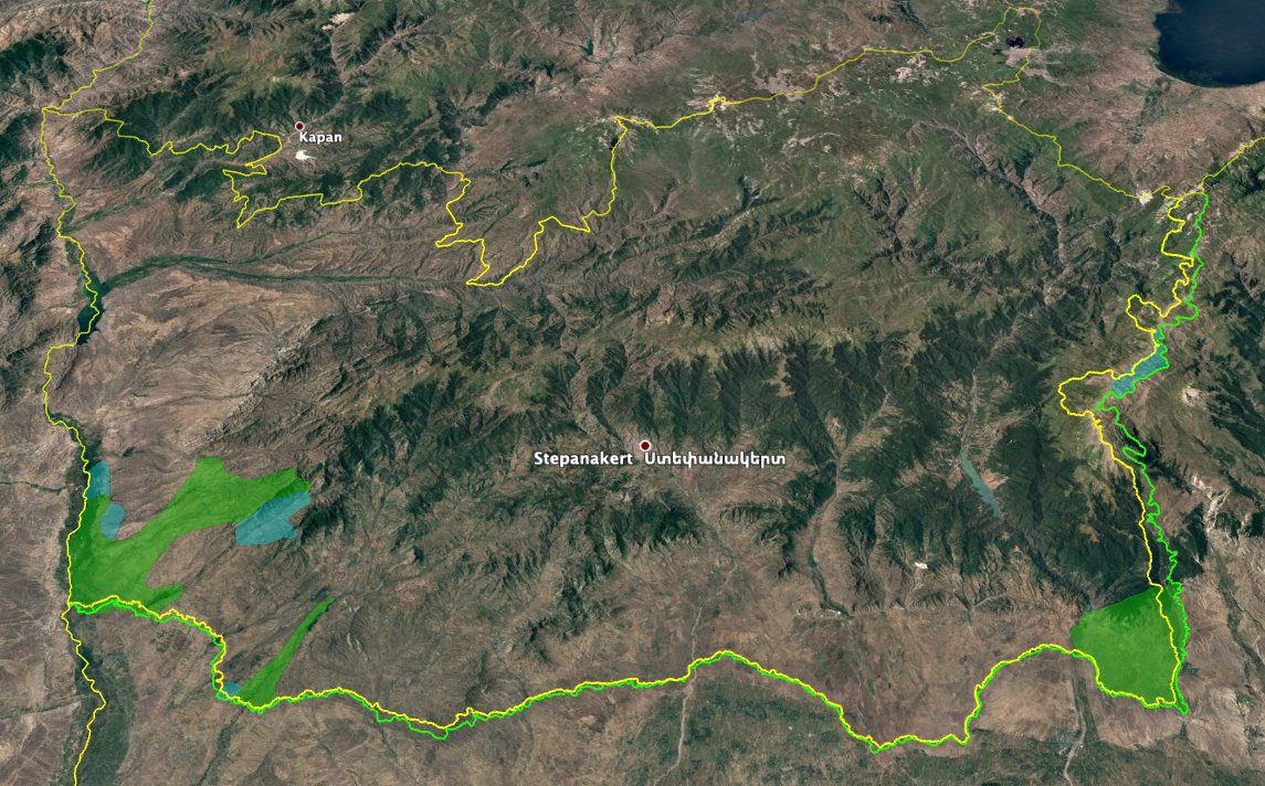 Footage from outside Fuzuli means a huge advance from Merdinli by Azerbaijani forces, and Aliyev claimed more villages near Hadrut.As it stands, Azerbaijan has - at a minimum - seized ~400 sq km of  #NagornoKarabakh, or 3.4%  https://twitter.com/john_marquee/status/1316439296107147264