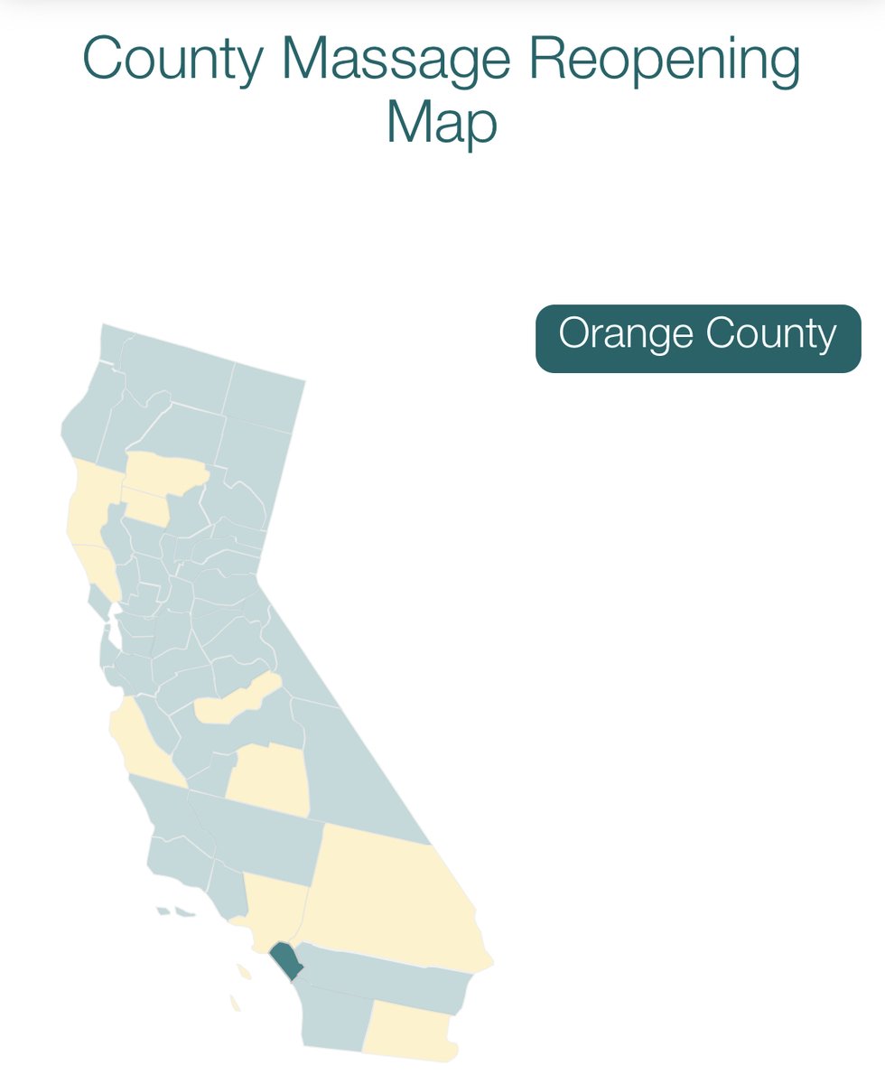 OCMyoTherapy's tweet photo. Orange County is in the green for the reopening of massage / bodywork therapy services. 
🎉🎉🎉🎉 https://t.co/DnX6p8pYAg