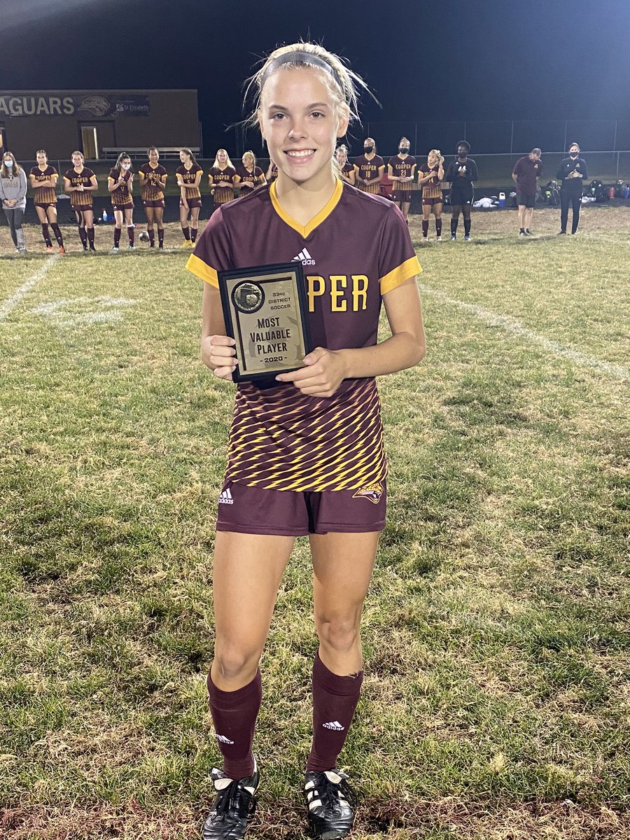 RCHS_Jaguars's tweet photo. Congrats to the Lady Jags Soccer team on their 33rd district title championship win tonight vs Conner.   All Tournament Team- Jada Walters and Mia Arias &amp; MVP Maddie Redlinger!  Go Lady Jags! https://t.co/u0loxJsaCY