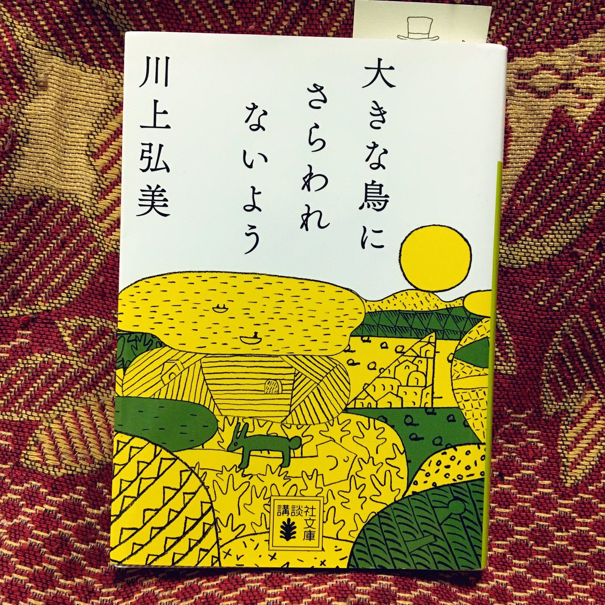 「大きな鳥にさらわれないよう」著:川上 弘美氏。読了。面白かった〜!人類が衰退した遠い遠い未来のお話。創世記+神話+SF。読後の余韻凄い…途方も無い時の旅をし終えた感がある。川上さんの作品タイトル、好きなの多過ぎる。  https://t.co/U7o7k9v4WG 