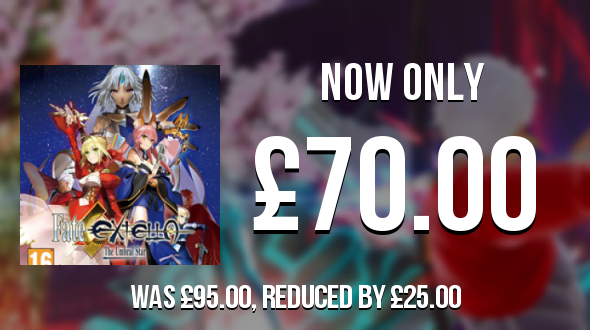 SwitchPrices's tweet photo. Fate/Extella: The Umbral Star has dropped by £25.00 and is now £70.00
https://t.co/JSBcXy5YwR
#FateExtellaTheUmbralStar https://t.co/bzQ02VwrJ0