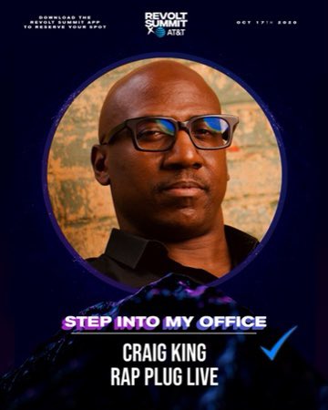 Craigtheking540's tweet photo. Book your one-on-one session with me and receive guidance to elevate your career. #RevoltSummit #DreamInBlack #StepInMyOffice #Rapplug https://t.co/TPn8EO2vhS