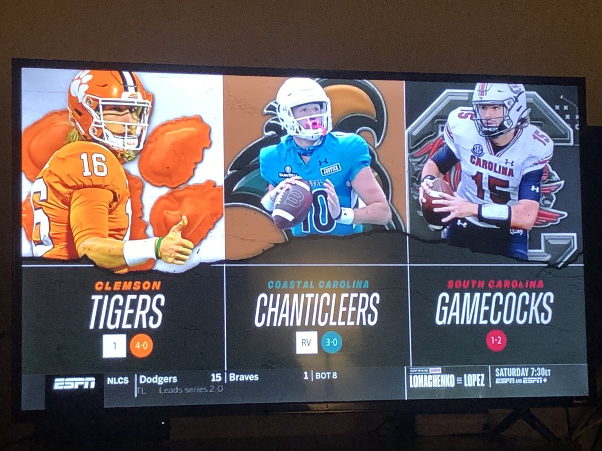 TreyMart99's tweet photo. ESPN, totally unprompted, takes a shot at the Gamecocks. Says the Chants are probably the second best team in South Carolina. Take of that what you will. https://t.co/a6sWzrWLJa