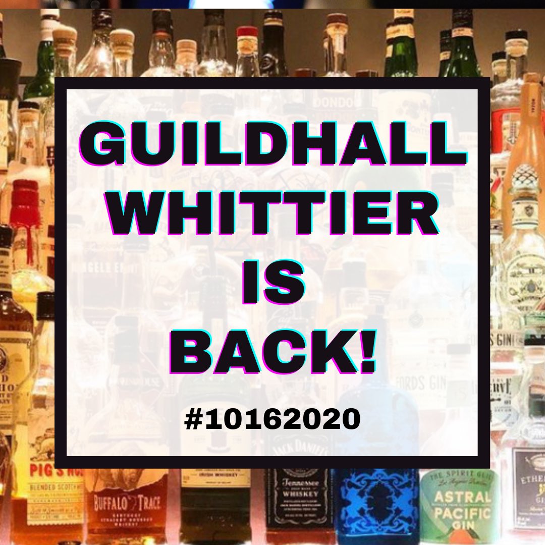 TheGuildhallBar's tweet photo. 💥It’s official!💥  
We are back and open on our newly built patio starting FRIDAY 10/16/20! 
       
💥Thurs - Sun 5-10p      
💥Take out &amp; Delivery also available    
💥Masks are mandatory for entrance.        
💥We are BYOBoardgames for now
💥No reservations https://t.co/Sa9GvT0bmt