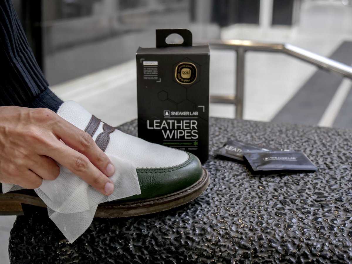 Give your kicks that “new shoe” look with our leather wipes