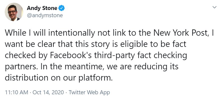 If it was Trump’s kid on video having sex while smoking crack, and proving his dad to be a liar while incriminating him in a cover up...it would be all the media would talk about until the end of time. But it’s Biden so they blocked it. Still think biased censorship isn’t real?