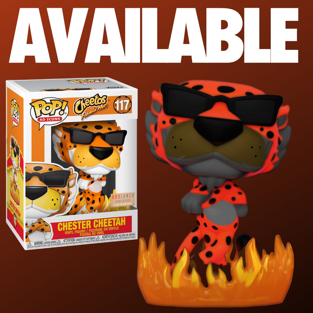 chester cheetah funko pop glow in the dark