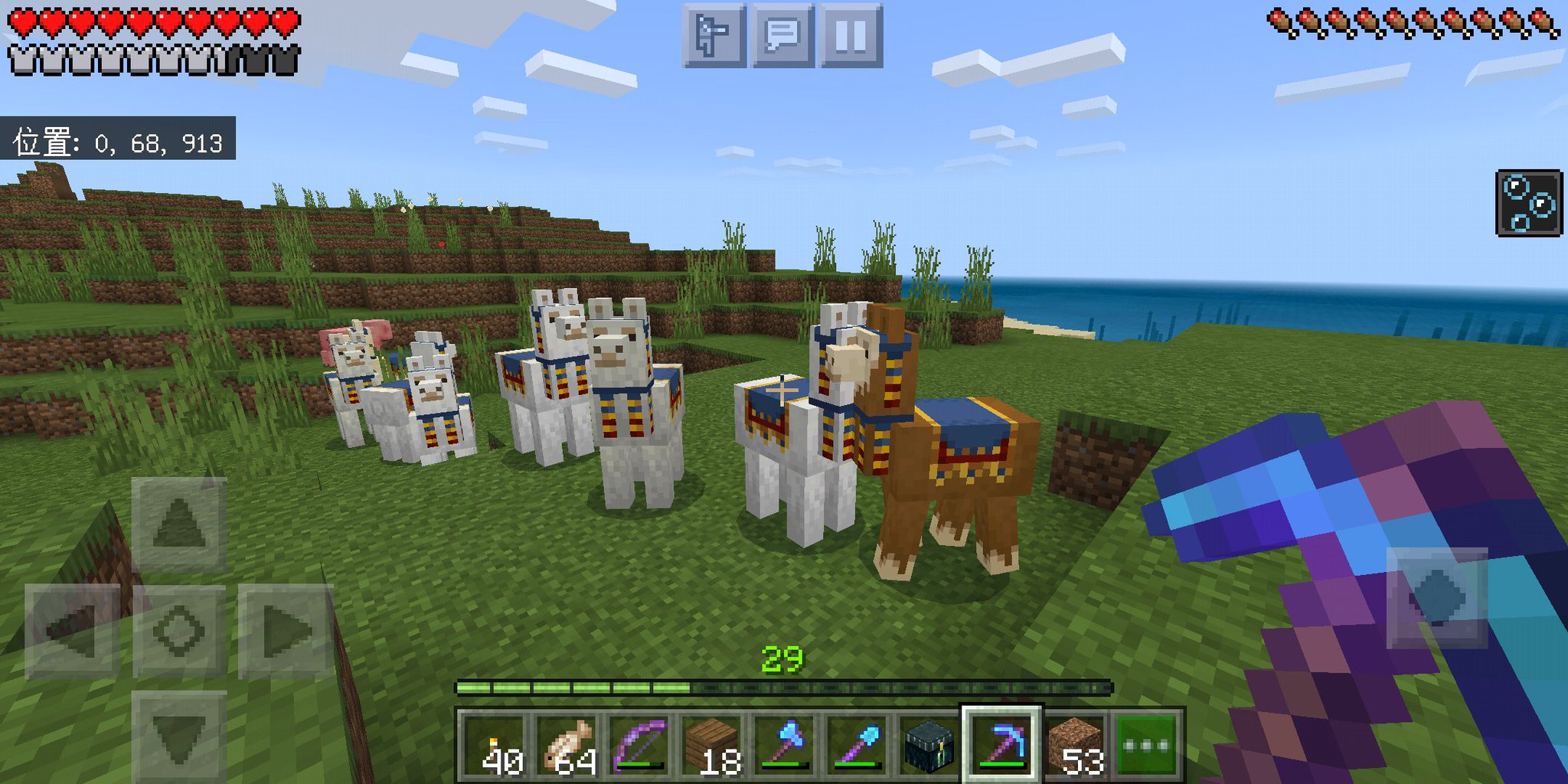 よもぎ 行商人いないのにラマだけたくさんいる マイクラ