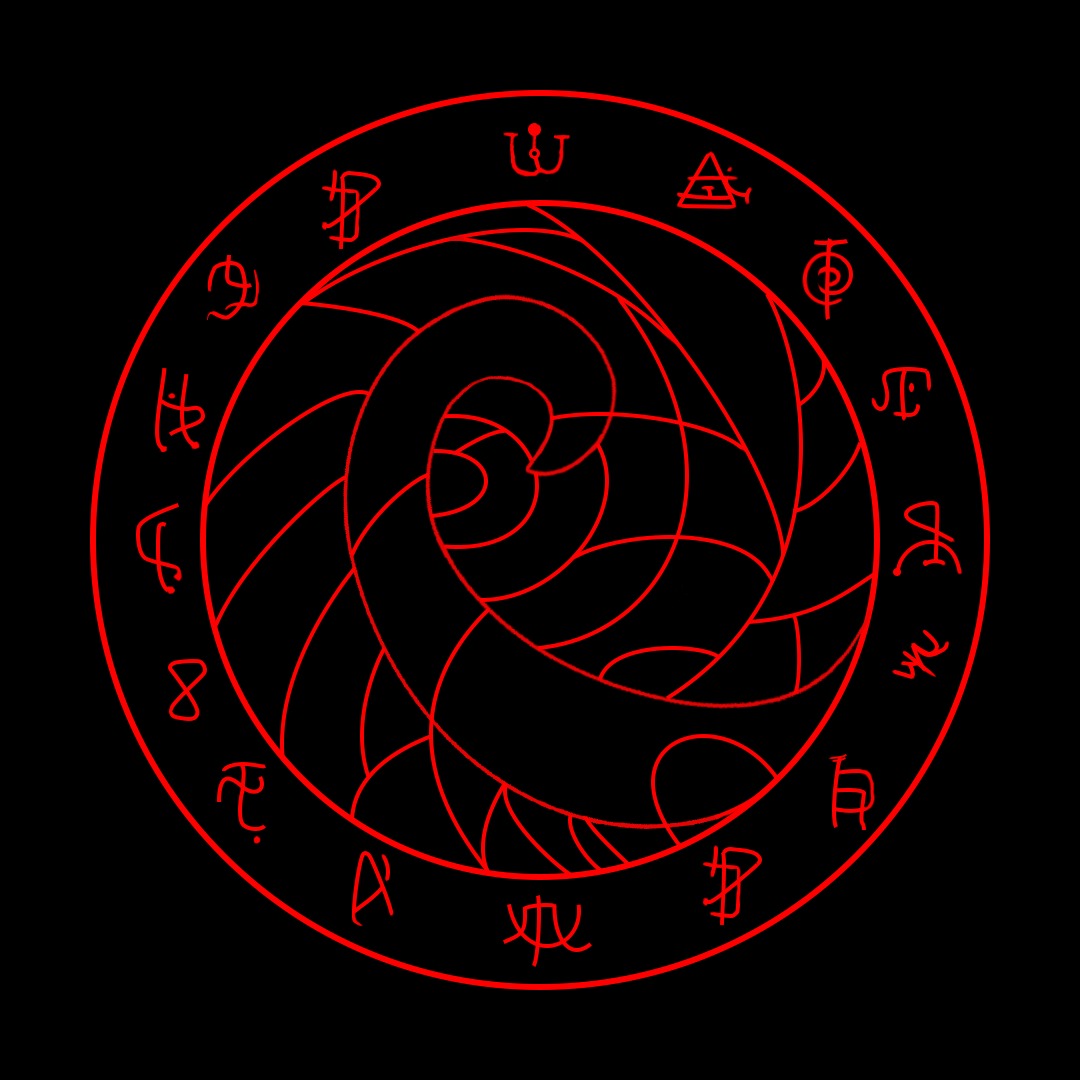 _Di4blo on X: "Fanart do simbolo espiral de santo berço do  #OSegredoNaFloresta pra vcs! https://t.co/zofY0xNrFE" / X