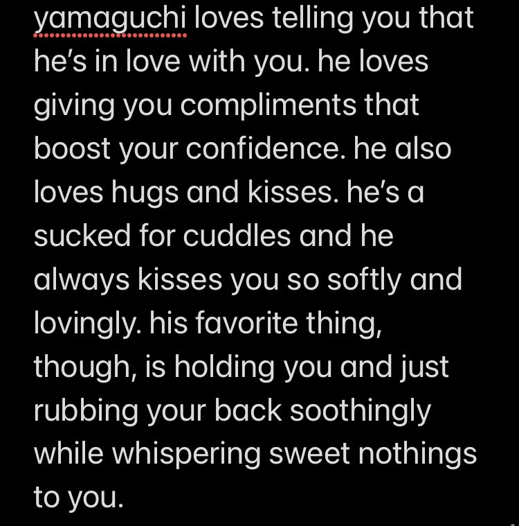 yamaguchi; words of affirmation